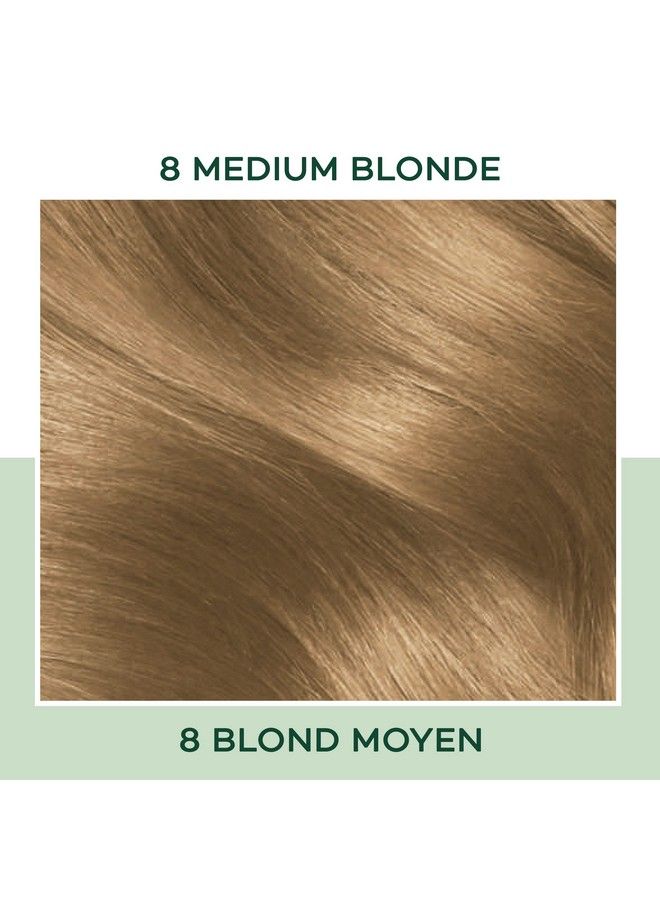 CLAIROL Natural Instincts Demipermanent Hair Dye 8 Medium Blonde Hair Color Pack Of 1 - Image 4