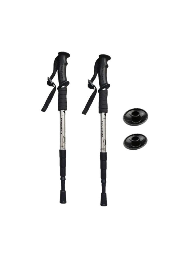 Earss Pair of Hiking Sticks – Collapsible Telescopic Lightweight Adjustable Anti-Shock Walking Poles for Men and Women – Ideal for Trekking, Camping, Mountaineering & Backpacking - Image 5