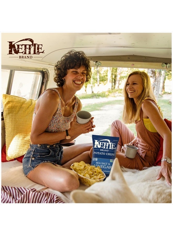 Kettle Brand Sea Salt and Vinegar Kettle Potato Chips, Gluten-Free, Non-GMO, 7.5 oz Bag  - Image 5