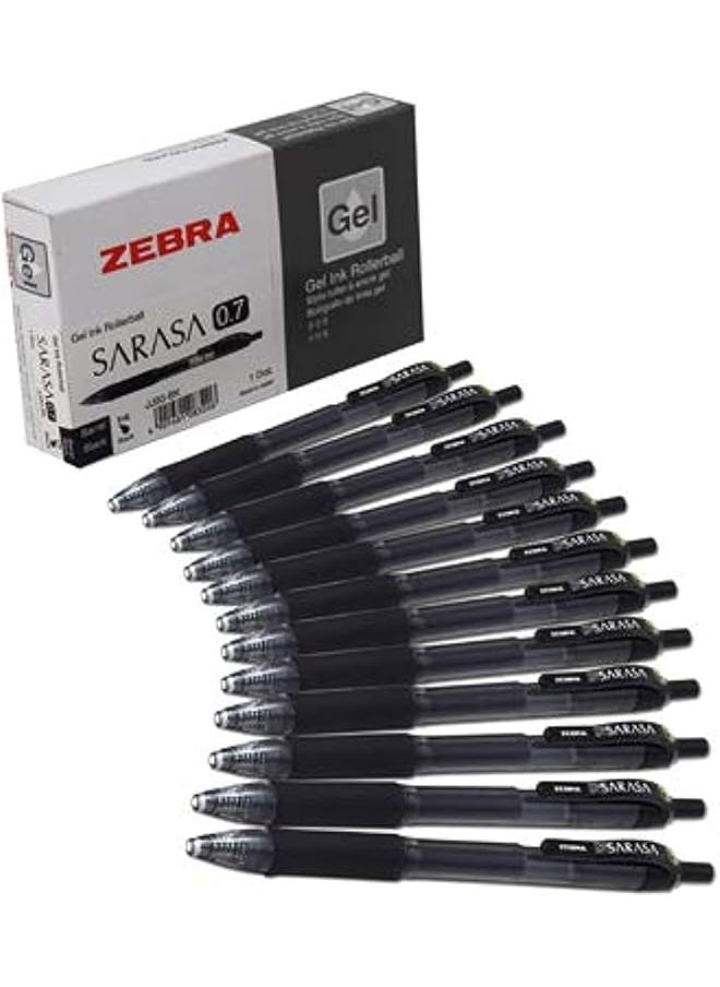 ZEBRA Zeb46810 Pens 0.7Mm Black Set Of 12 