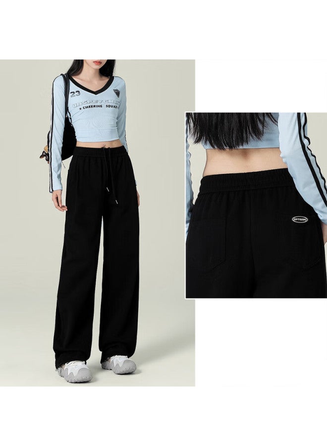 EPTISON Yipintiancheng Autumn Straight Wide-leg Casual Pants, Women's Knitted Sweatpants, High-end Loose-fitting Slimming Joggers - Image 3