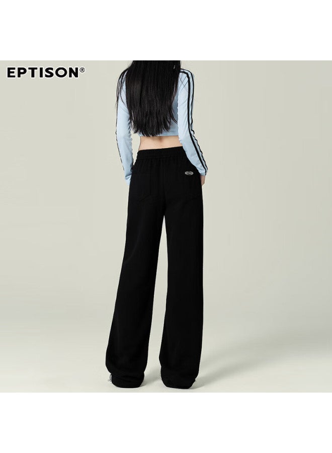 EPTISON Yipintiancheng Autumn Straight Wide-leg Casual Pants, Women's Knitted Sweatpants, High-end Loose-fitting Slimming Joggers - Image 5