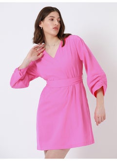 Dennis Lingo Pink Dress for Women - 100% Cotton, Regular Fit  - Image 2