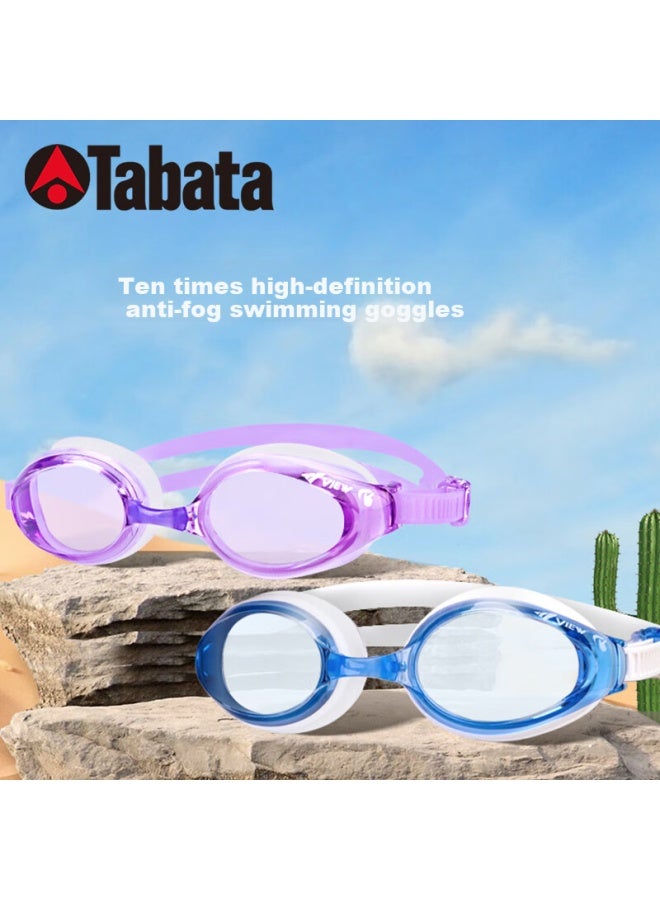 View Swimming Goggles Waterproof Anti-Fog High Definition Men'S Swimming Eyewear Set Women'S Diving Mask V640Asa Clbw - Image 2