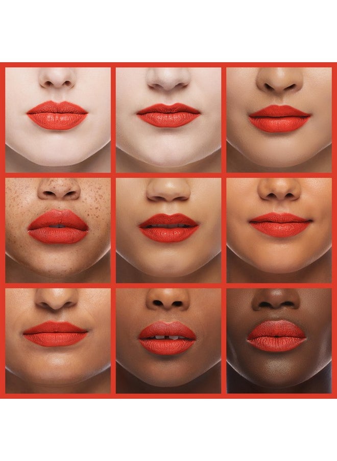 Oulac Matte Liquid Orange Lipstick For Women, Long Lasting Lipstick Waterproof Lip Stain, No Transfer, Creamy High Pigmented Formula With Rose Oil, Vegan & Cruelty-Free,Orange Red M07  - Image 4