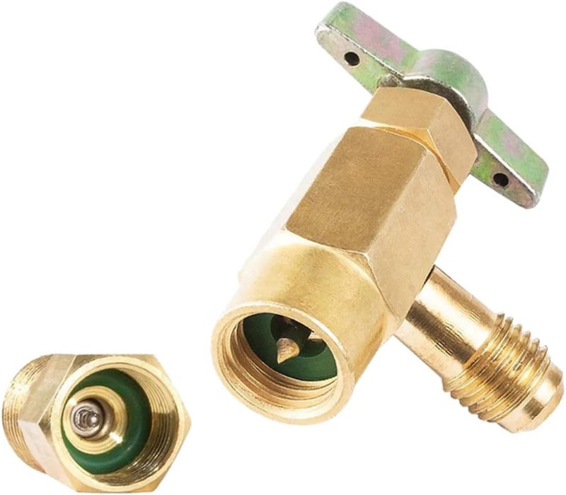 JECOMPRIS 5pcs Self-Sealing Can Tap Safety Check Valve Refrigerant Connector for Easy Refrigeration Tasks Compatible Thread and SAE External Thread - Image 4