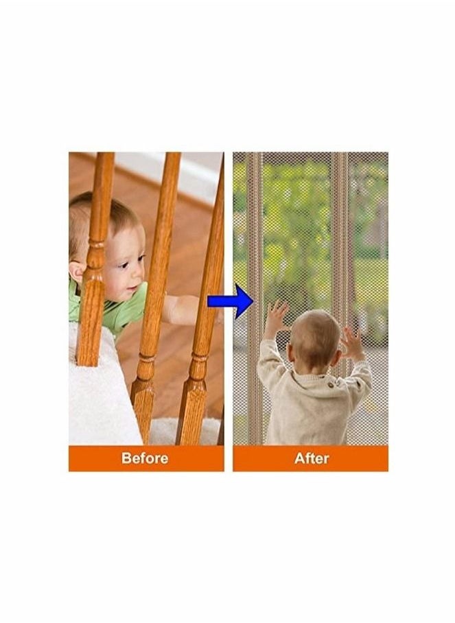 Excefore Child or Pet Safety Net, Durable Banister Guards for Kids Safety for Indoor Stairs Rails Cribs Balcony  - Image 5