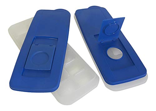 Home Style 2-Pack No-Spill Ice Cube Trays with Lids – BPA-Free, Easy Release & Stackable Freezer Trays – Covered Ice Molds for Drinks, Whiskey, Cocktails, and Juice – Blue - Image 1