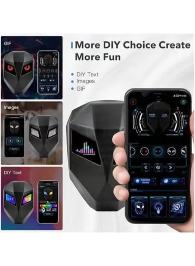 TIGER Motorcycle Backpack with 19-Inch Programmable LED Display – Customizable RGB Animation & Message Panel via App | Waterproof, USB Charging Port | Large-Capacity Bag for Bikers, Riders, Commuters, Travelers & Tech Fans | Durable & Stylish Design  - Image 4