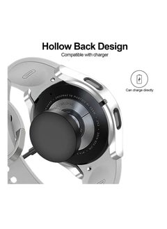 Y&D [5+5 Pack] Compatible for Samsung Galaxy Watch 4 44mm Screen Protector Case Matte PC Bumper Cover+5 Tempered Glass Films Watch4 Accessories  - Image 3