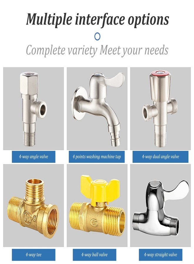 Pacify 3 Way Air Manifold Steel 1/4'' Universal Air Hose Splitter Air Compressor Quick Connect Fittings Air Compressor Splitter - Image 5