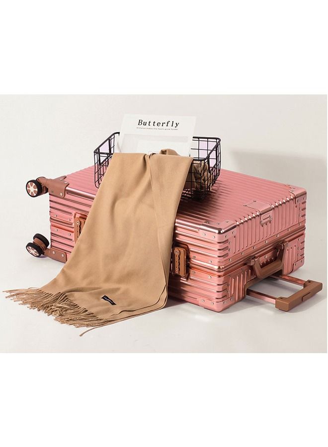 إن كي أكس حقيبة سفر صلبة من Al-Mg مصنوعة من خليط معدني مع 4 عجلات دوارة 29 بوصة - Image 3