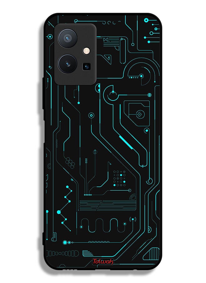 Tolwak - Vivo T1 5G Protective Case Cover Digital Art Circuits Minimalism Multiple Display - Image 1