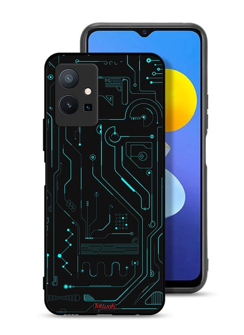 Vivo T1 5G Protective Case Cover Digital Art Circuits Minimalism Multiple Display