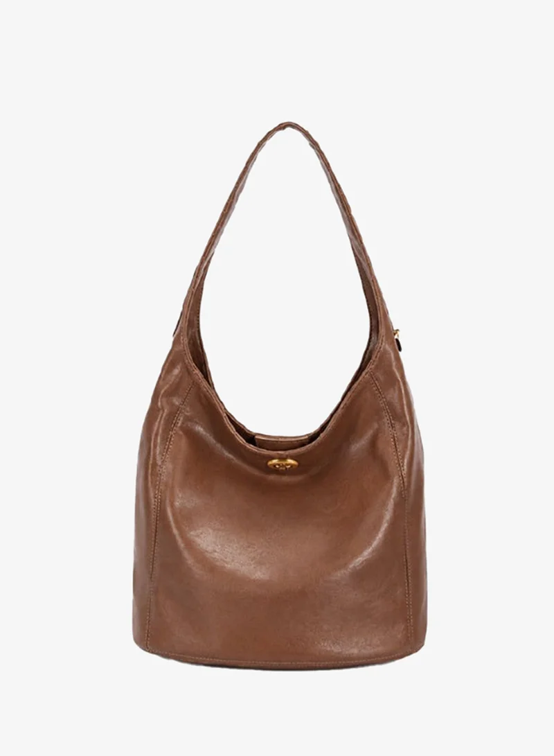 David Jones Slouch style Hobo fashion bag- Shoulder Purse vegan leather made for women- Trendy fashion purse for everyday in model cm7716