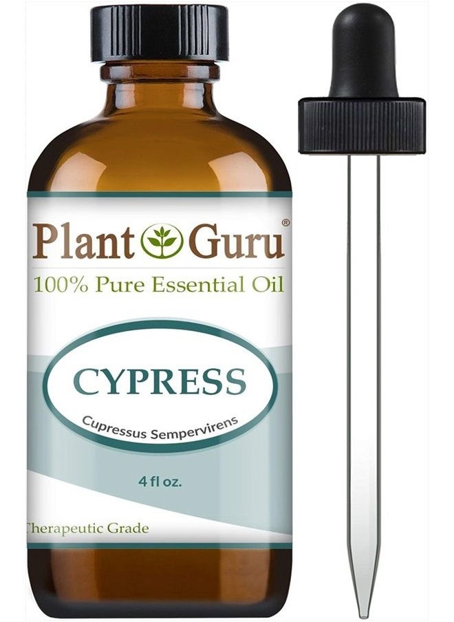 Plant Guru Cypress Essential Oil 4 oz 100% Pure Undiluted Therapeutic Grade  - Image 1
