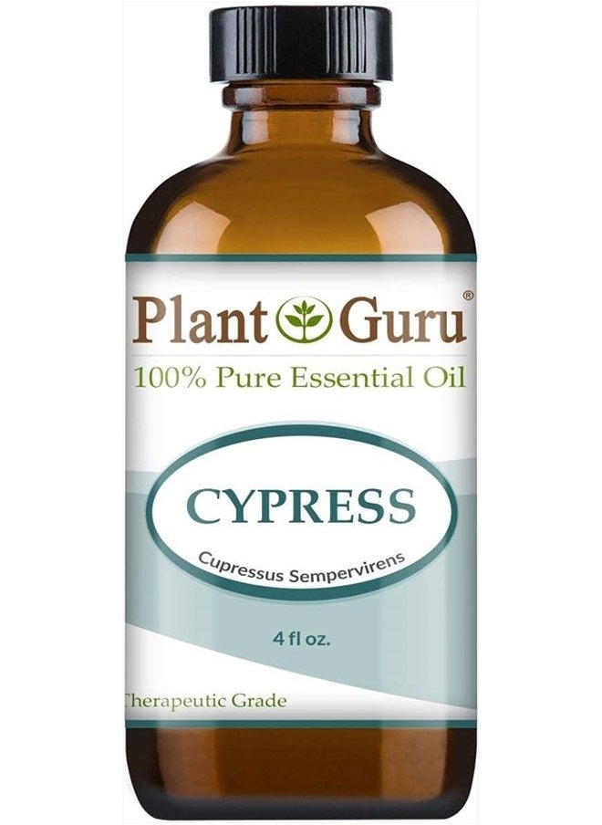 Plant Guru Cypress Essential Oil 4 oz 100% Pure Undiluted Therapeutic Grade  - Image 2