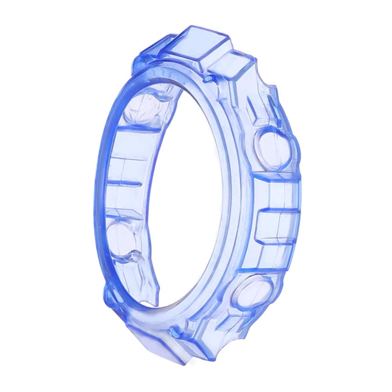 Tofficu Transparent Blue TPU Case For Smartwatch Full Protection Scratch Resistant Soft Shell - Image 2