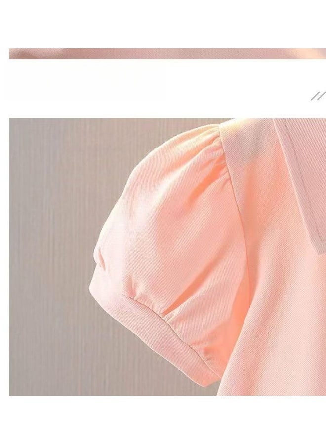 دوكو Baby Girl Frock - فستان صيفي للبنات 0-3 سنوات الأحجام  فستان عيد ميلاد الكتان للرضيع والطفل الصغير  ملابس طفلة خفيفة الوزن والناعمة - Image 3