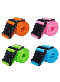 fantasize Luggage Straps Suitcase Belts Wide Adjustable Packing Straps Travel Accessories, Suitcase Belts, Packing Straps Travel Belts Accessories for Business Traveling Packing（4 PCS）  - Image 2