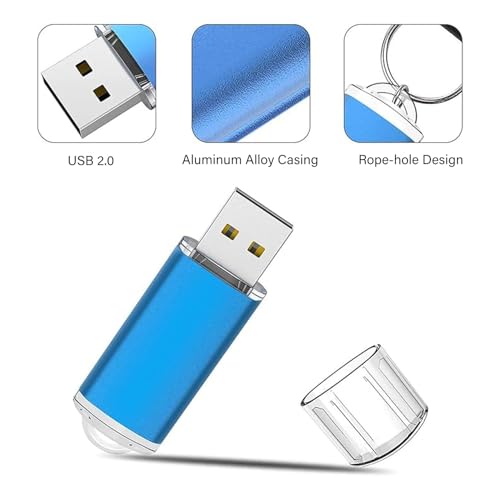 K&ZZ 16GB USB Flash Drive 5 Pack USB 2.0 Thumb Drives Memory Stick Gig Drive 16G Pen Drive USB Stick Flash Stick Jump Drive for PC Laptop, Multicolored - Image 2