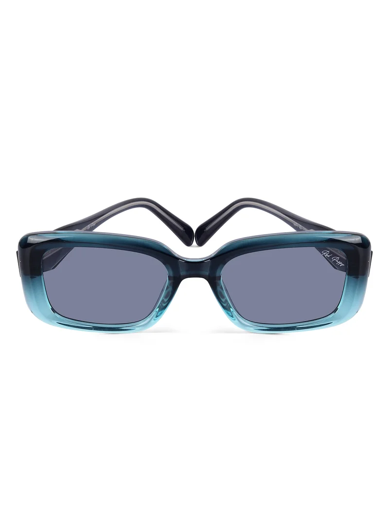 Woggles Red Pappy Eldrion Blue Oversized Sunglasses