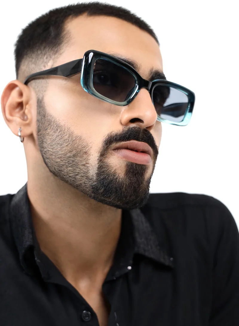 Woggles Red Pappy Eldrion Blue Oversized Sunglasses
