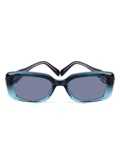 Woggles Red Pappy Eldrion Blue Oversized Sunglasses
