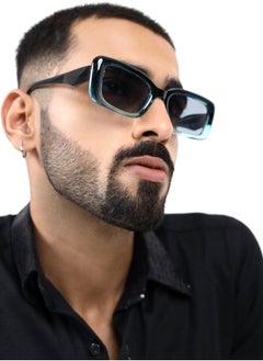 Woggles Red Pappy Eldrion Blue Oversized Sunglasses  - Image 4