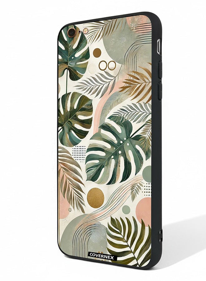 Covernex Apple iPhone 6s Plus Protective Case Cover Printed Featuring Tropical Monstera - Image 1