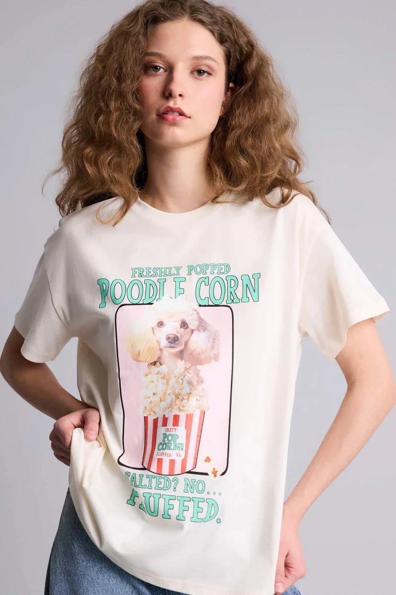 ديفاكتو Printed Oversize T-Shirt