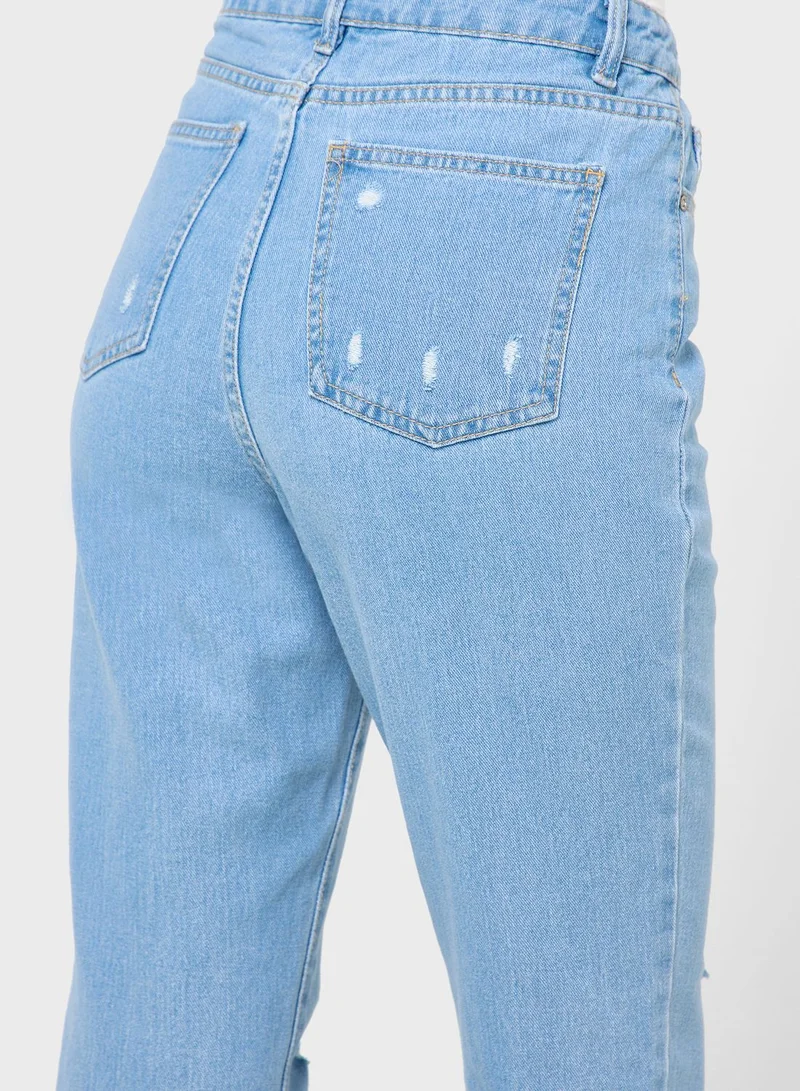 boohoo High Waisted Mom Jeans