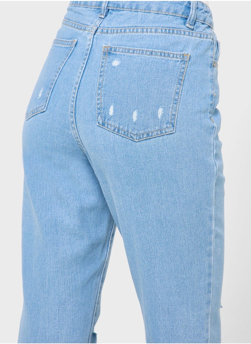 boohoo High Waisted Mom Jeans  - Image 4