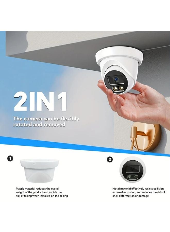 N AG483LWp 4K AI POE Security Camera 8MP Color Night Vision H265 Indoor Ceiling Mount - Image 5