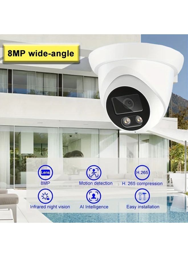 N AG483LWp 4K AI POE Security Camera 8MP Color Night Vision H265 Indoor Ceiling Mount - Image 3
