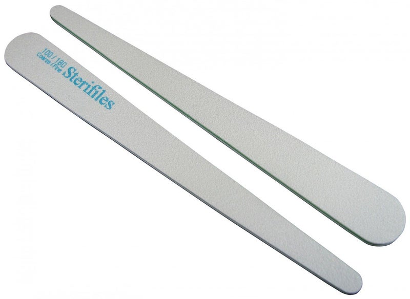 Sterifiles 100/180 (Lime Center) - Tapered Nail File 12 Pack