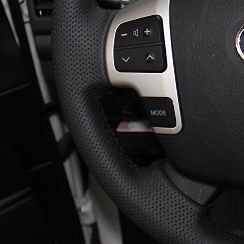 JI Loncky Genuine Leather Auto Custom Steering Wheel Covers for Toyota Land Cruiser 2008-2015 / Toyota Tundra 2007 2008 2009 2010 2011 2012 2013/ Toyota Sequoia 2008 2009 2010 2011 2012 2013 Accessories - Image 4