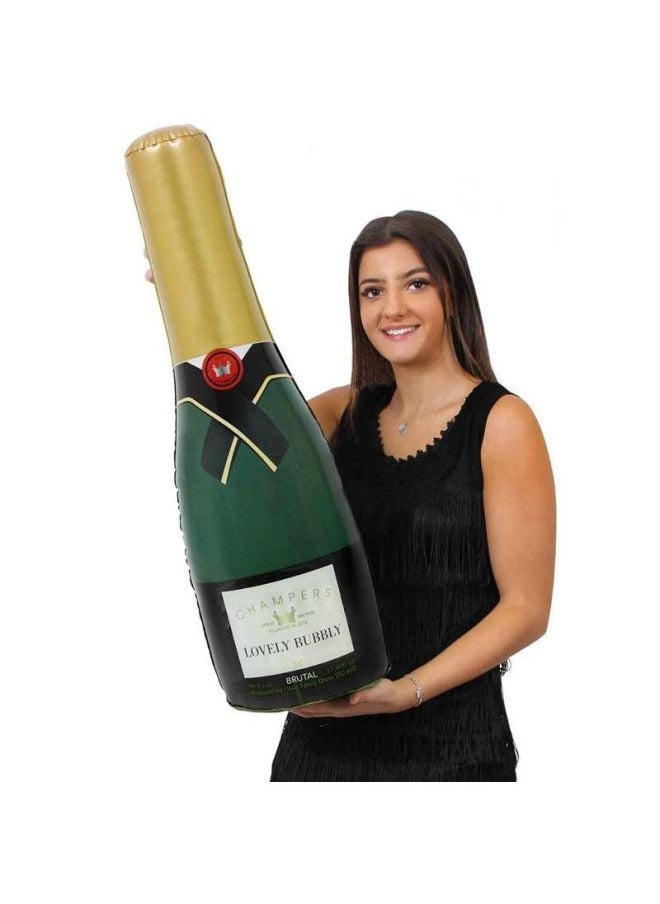 Custom PVC Inflatable Champagne Bottle Puffing Beer Bottle Party Props Advertising Bottle Simulation Gas-Color:According To Customer Requirements Custom Color, Printing  - Image 1