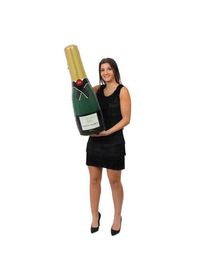 Custom PVC Inflatable Champagne Bottle Puffing Beer Bottle Party Props Advertising Bottle Simulation Gas-Color:According To Customer Requirements Custom Color, Printing  - Image 2