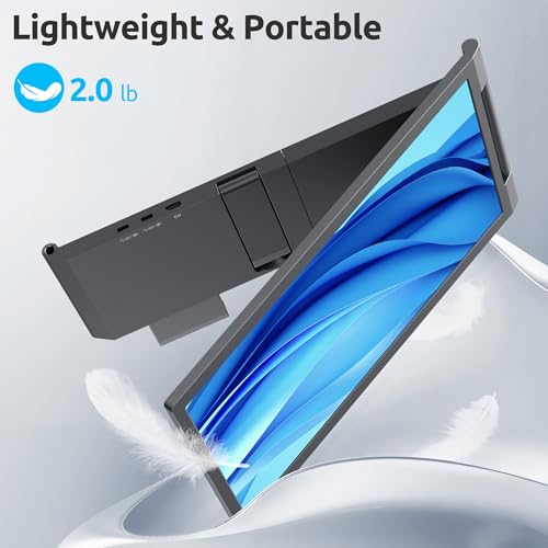 MAGICRAVEN Laptop Screen Extender, 14" 1080P IPS Portable Monitor Travel Monitor for 14-16.5" Laptops with USB-C/HDMI Port, Plug and Play Attachment Screen for Windows/Mac/Android/Switch/PS5/Xbox - Image 5