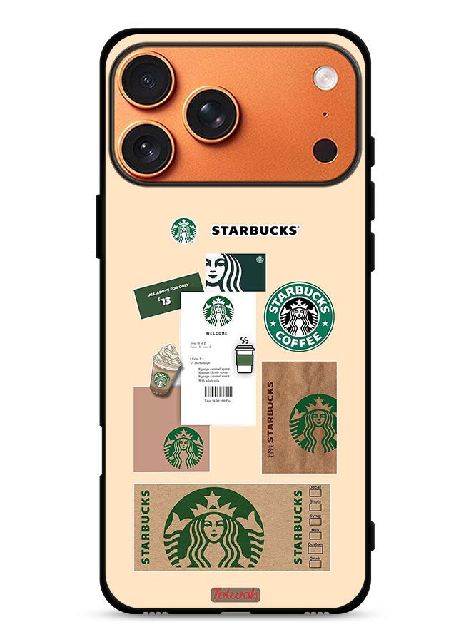 Tolwak Apple iPhone 17 Pro Max Protective Case Cover Coffee Sticker - Image 1