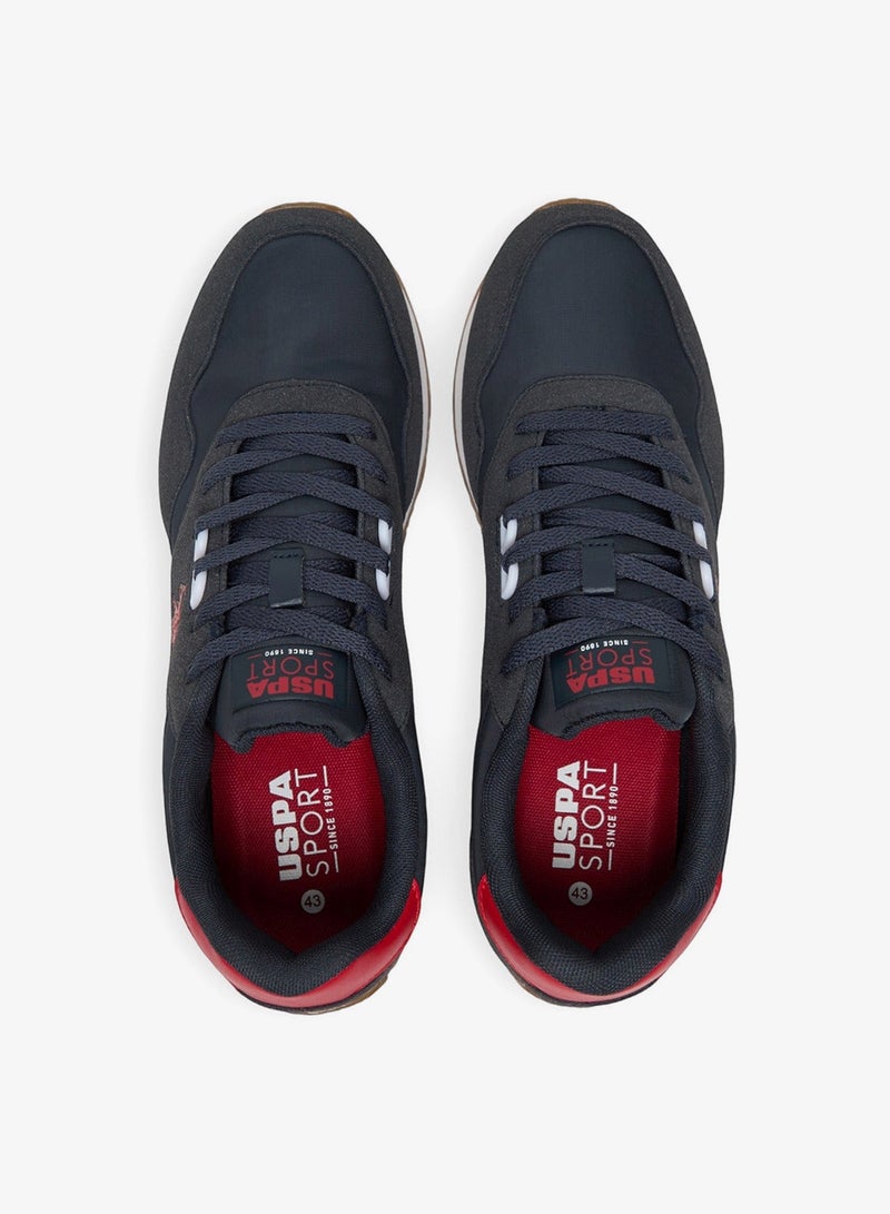Men's Navy Low-Top Sneakers - Stylish Lace-Up Design Shoes, Perfect for Casual Adventures image 6