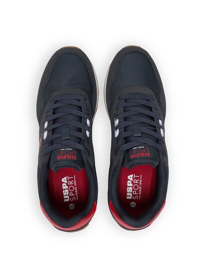 Men's Navy Low-Top Sneakers - Stylish Lace-Up Design Shoes, Perfect for Casual Adventures image 9