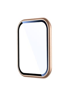 Applicable For Apple Watch 10/9 Frame Tempered Glass Film Apple Watch Protective Film IWatch Curved Mask-Color:3#Rose Gold Curved Film + Packaging Film Artifact-Dimensions:44mm