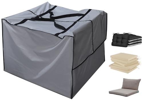 acoveritt Outdoor Square Cushion/Cover Storage Bag, Protective Zippered Storage Bags with Handles, 32''L x 32''W x 24''H - Image 4