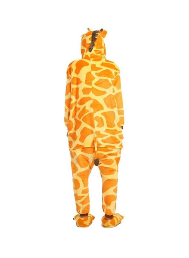 QiaoKai Giraffe Shaped Comfy Onesie Yellow/Brown/White - Image 2