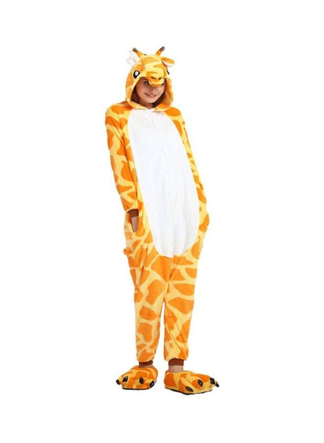 QiaoKai Giraffe Shaped Comfy Onesie Yellow/Brown/White - Image 1