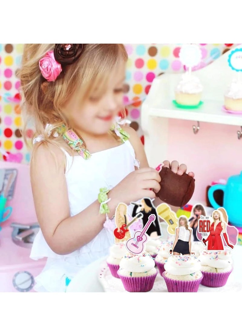 Suntown 40Pcs Cupcake Decorations, Cupcake Cards, Food Safe Cake Toppers - Image 4