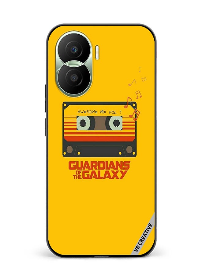 VR CREATIVE غطاء حماية لهاتف Honor Play7T Pro بتصميم موسيقي متعدد الألوان - Image 1