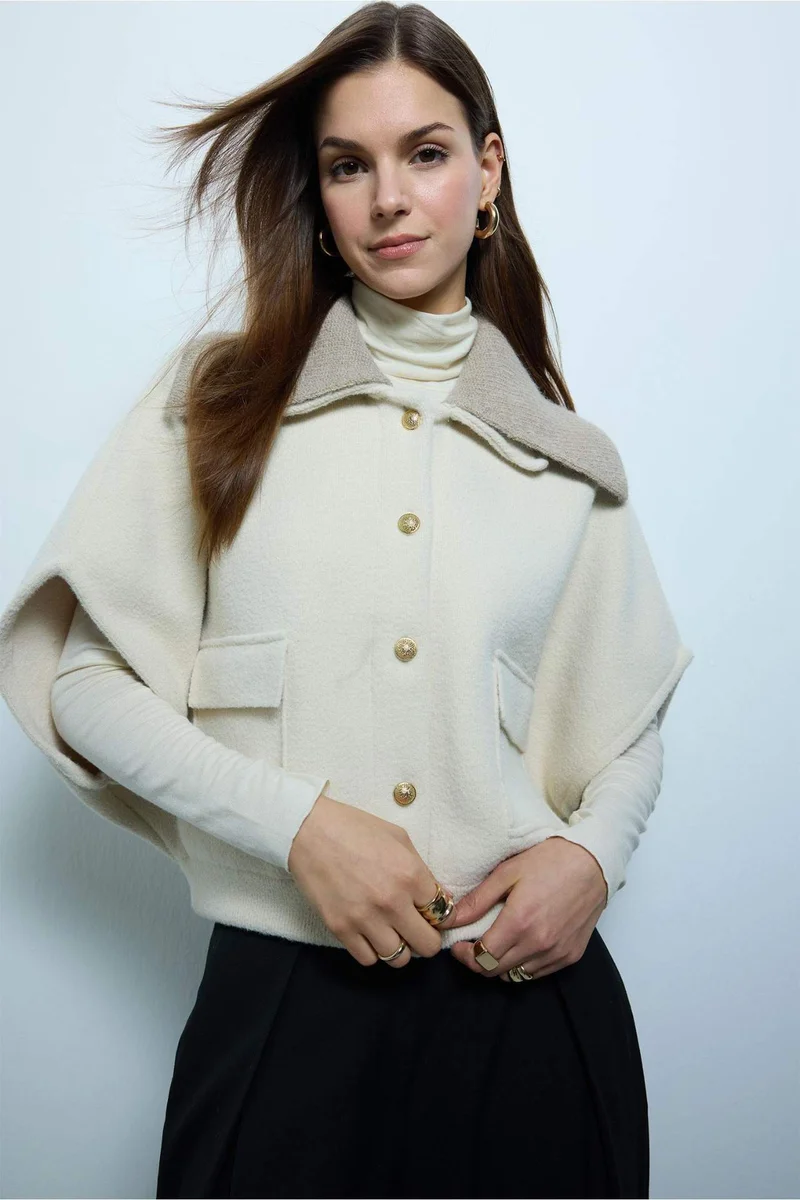 ديفاكتو Overshirt Fit Cardigan